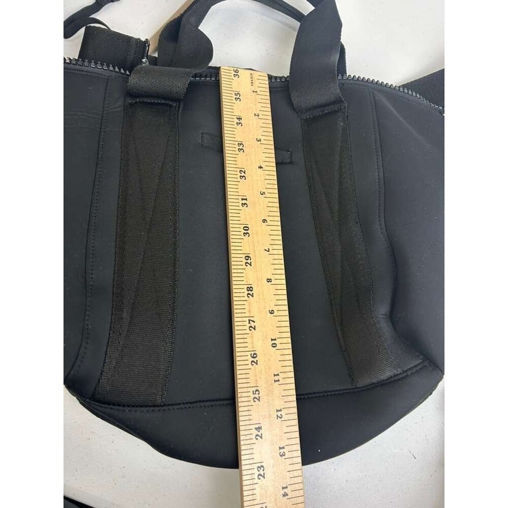 Dagne Dover Women's Black Bag With Mesh Compartments & Zipper Closure - Picture 4 of 16
